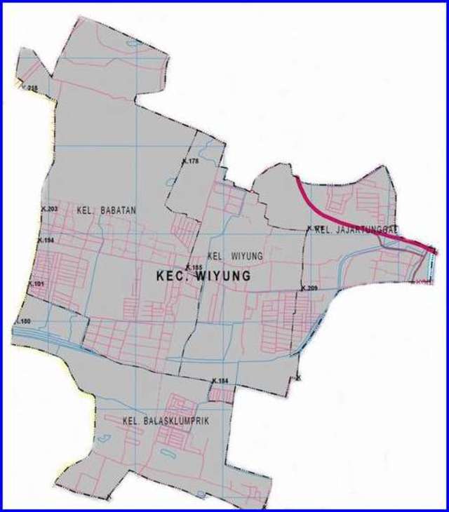Peta Kecamatan Wiyung Surabaya Selatan