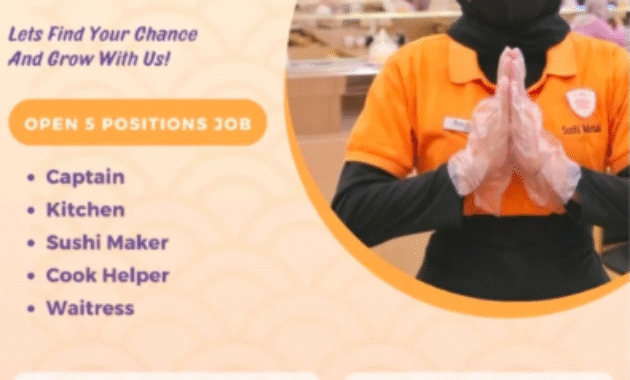 Loker Kitchen Cook Helper Captain Medan