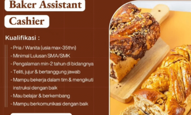 Loker Baker dan Kasir Surabaya
